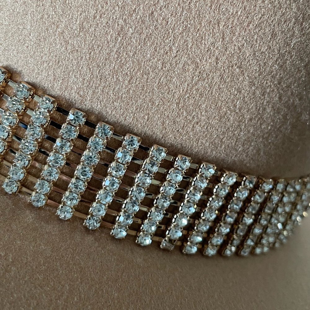 💚💚 Unisex Rhinestone Band Western Hat for a day, evening out, Rodeo, for fun! - Picture 4 of 12